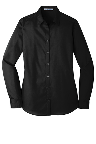 Port Authority® Ladies Long Sleeve Carefree Poplin Shirt